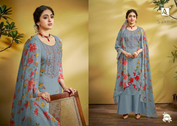 Alok Sakhi Fancy Digital Printed Embroidery Salwar 